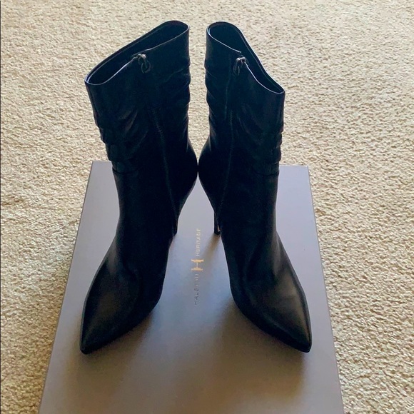 Halston Heritage Shoes - Heather pointy toe leather booties